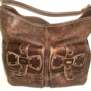 Marc Jacobs Large Brown Leather Multi-Purpose Statement Shoulder Bag